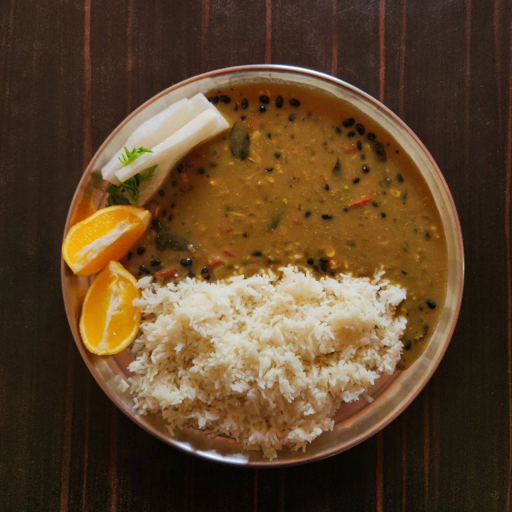 Nepal eten: dal bhat